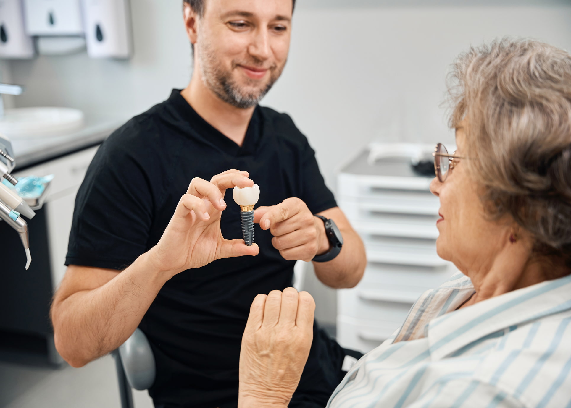 Dental implant consultation for planning and evaluation
